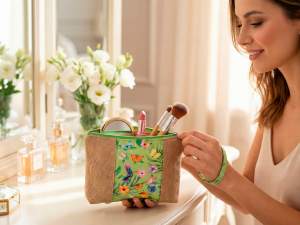 wholesale flower pouches and cosmetic bags