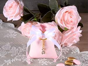 wholesaler pink teddy bear favor bag