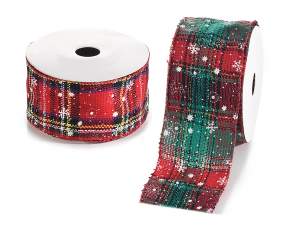Wholesale Christmas scottish ribbon