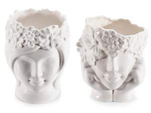 Wholesale woman's face vase