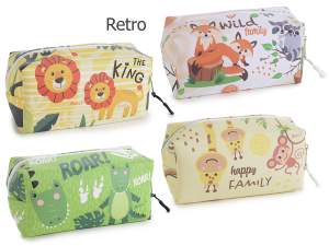 wholesale children's pencil cases zoo animals