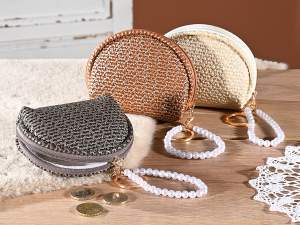 wholesale metallic leatherette coin purses