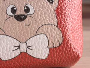 Teddy bear imitation leather coin purse wholesaler