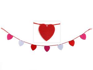 Ingrosso festone cuori san valentino