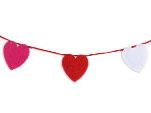 Ingrosso festone cuori san valentino