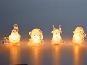 Grossiste figurines noel effet gleace led