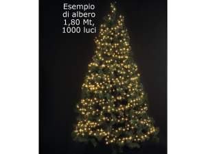 Ingrosso filo luci 1000 led bianco caldo