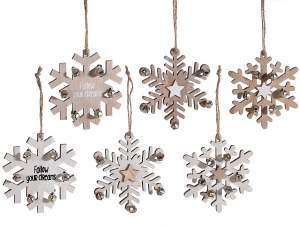 Fiocchi di neve decoro albero all'ingrosso