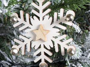 Fiocchi di neve decoro albero all'ingrosso