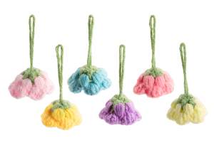 emballage de fleurs au crochet en gros