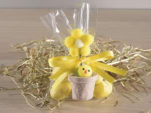 Tela de pollito de flores al por mayor