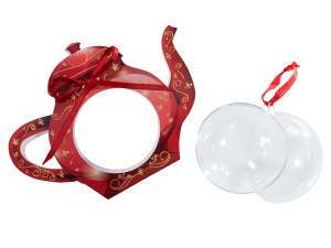 Transparent openable spheres hang