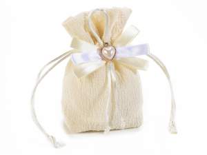 Wholesale heart favor bags confetti