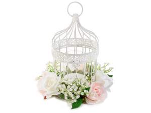 Ingrosso gabbia fiori metallo