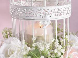 Ingrosso gabbia fiori metallo
