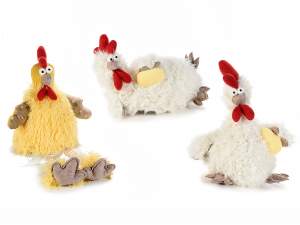 Grossista gallina peluche e stoffa