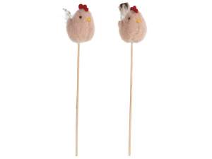 ingrosso decoro stick pasqua gallina