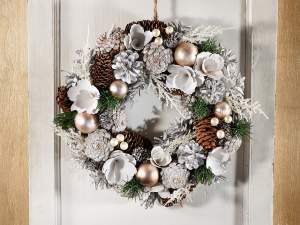 wholesale Christmas garland with pine cones