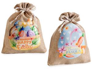 saci de iută de Paște fericit cu ridicata