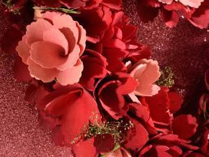 Ingrosso ghirlanda cuore rose