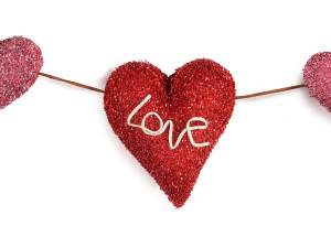 ghirlanda cuori love ingrosso san valentino