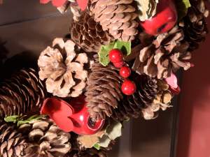 grossista ghirlanda bacche pigne natale