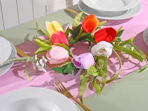 ingrosso ghirlanda tulipani colorati