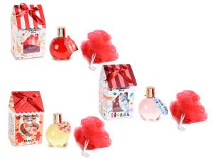 Wholesale shower gel sponge gift box