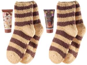 wholesale foot cream and socks gift set