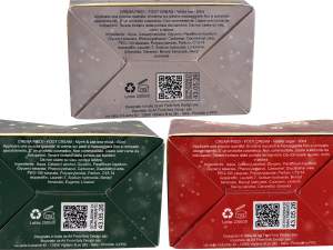 wholesale pack of Christmas socks cream