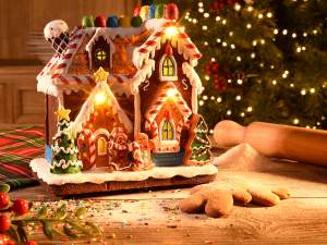 wholesale gingerbread village music box