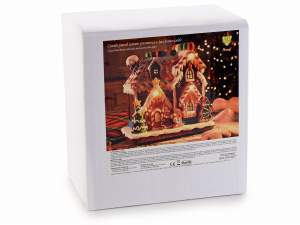 wholesale gingerbread village music box