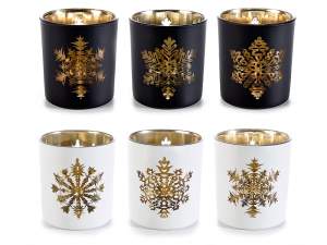 Wholesale glass christmas candle holder
