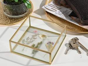 wholesale empty pockets glass object holder