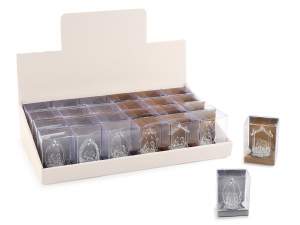 Wholesale glass nativity scenes with mirror base
