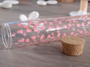 wholesaler test tubes red hearts confetti holder