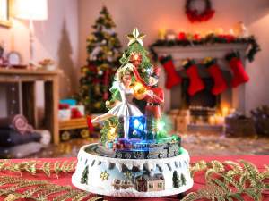 Großhandel Weihnachtsnussknacker Baum Spieluhr