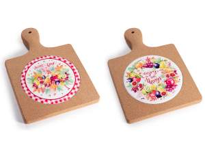 wholesale ceramic cork trivet