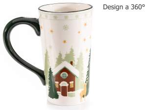 wholesale christmas village mug