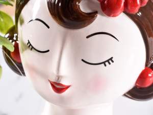 wholesale ceramic vases with a woman's face