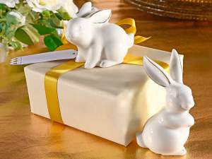 wholesale porcelain easter bunny decoration