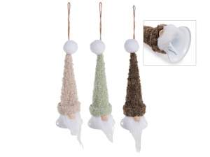 wholesale christmas gnome metal bell