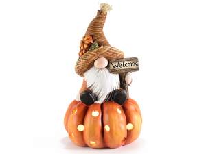 ingrosso gnomo welcome autunno decoro