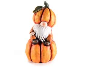 ingrosso gnomo zucca halloween decoro