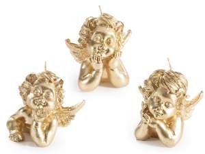wholesale gold candle angel christmas