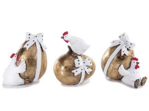 wholesale decorations easter eggs gold hens