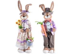 vitrine de lapins de Pâques en gros