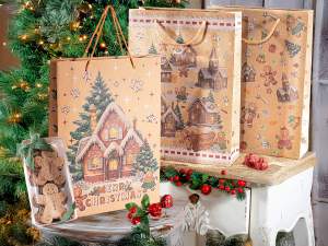 sac en papier kraft pour pain d'épices en gros