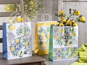 Citrons en gros, sacs d'agrumes