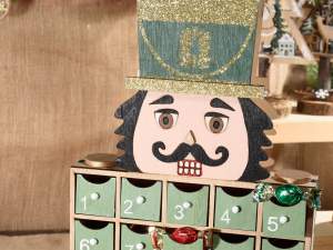 Wholesale wooden nutcracker advent calendar